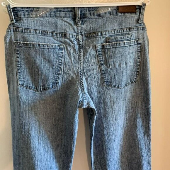 Vintage Bongo Women's Denim Flare Leg Jeans Medium Size 11 Boho Joe Y2K - Picture 9 of 16